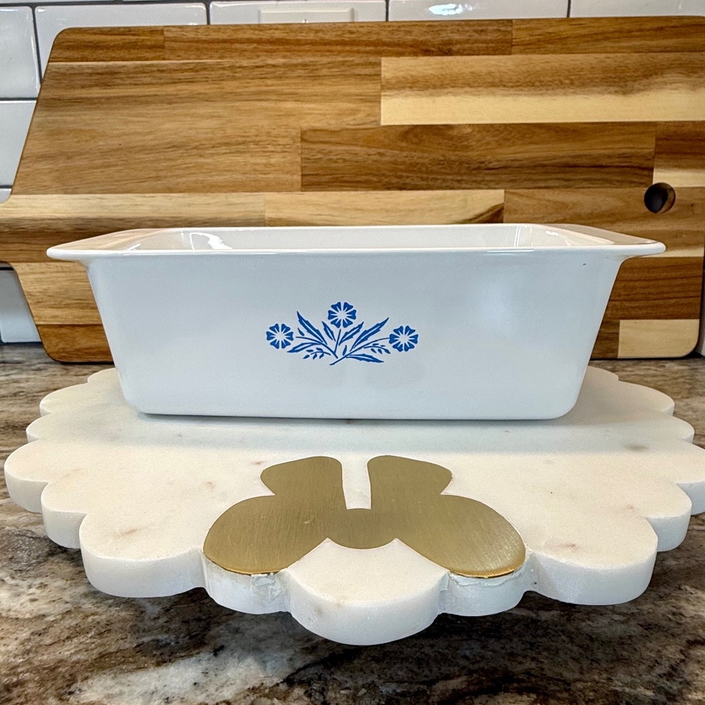 💙 Vintage Corning Ware Cornflower Blue Loaf Pan • P‑315‑B • 9x5x3 🌼 - Picture 3 of 10